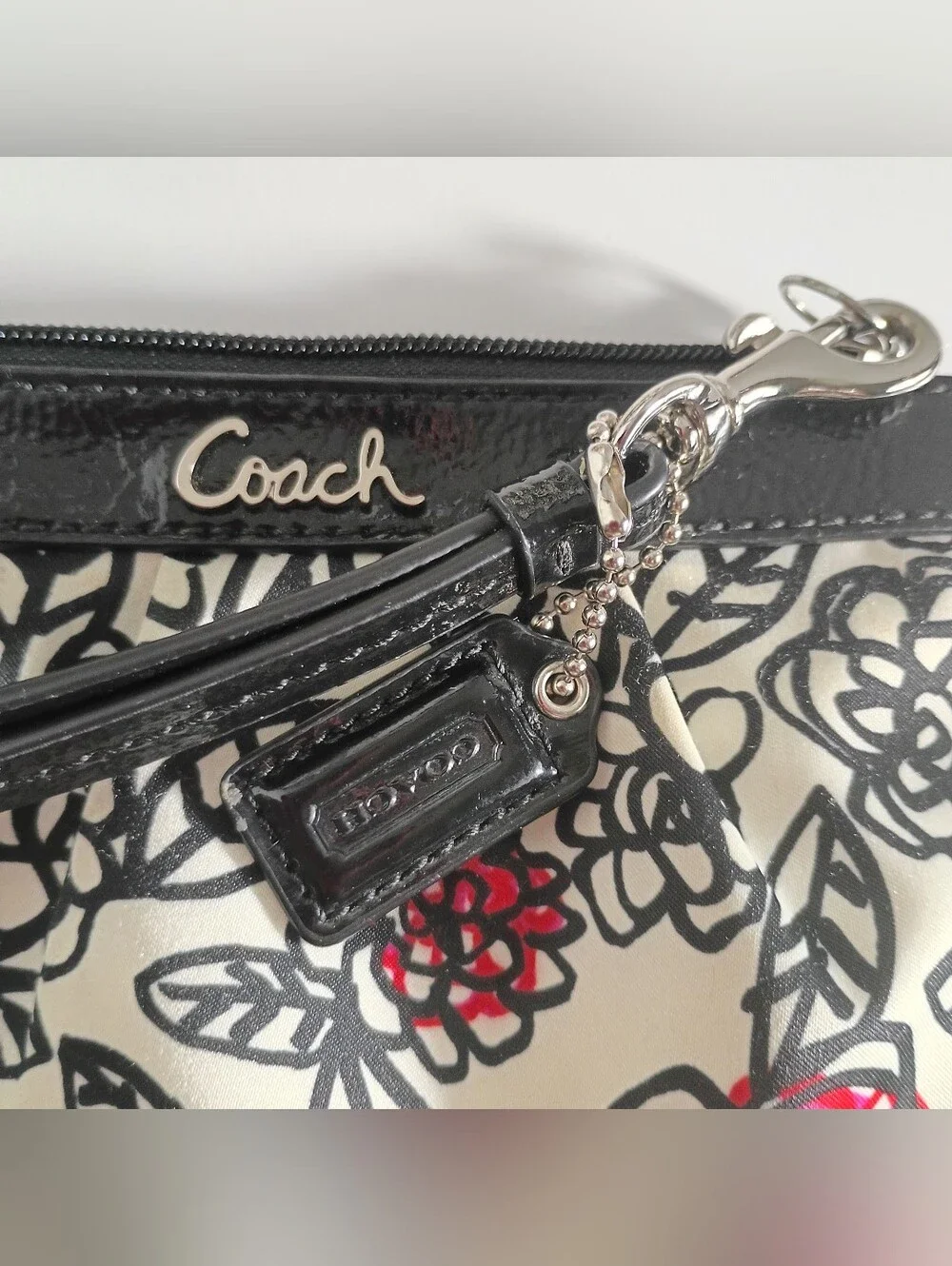 COACH DAISY FLORAL GRAFFITI CROSS BODY PURSE W MATCHING WALLET - Picture 13 of 17